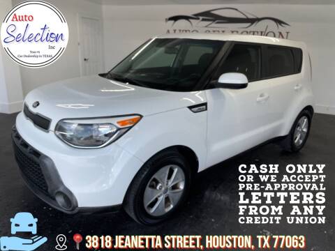 2016 Kia Soul for sale at Auto Selection Inc. in Houston TX