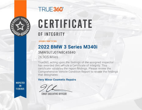 2022 BMW 3 Series M340i