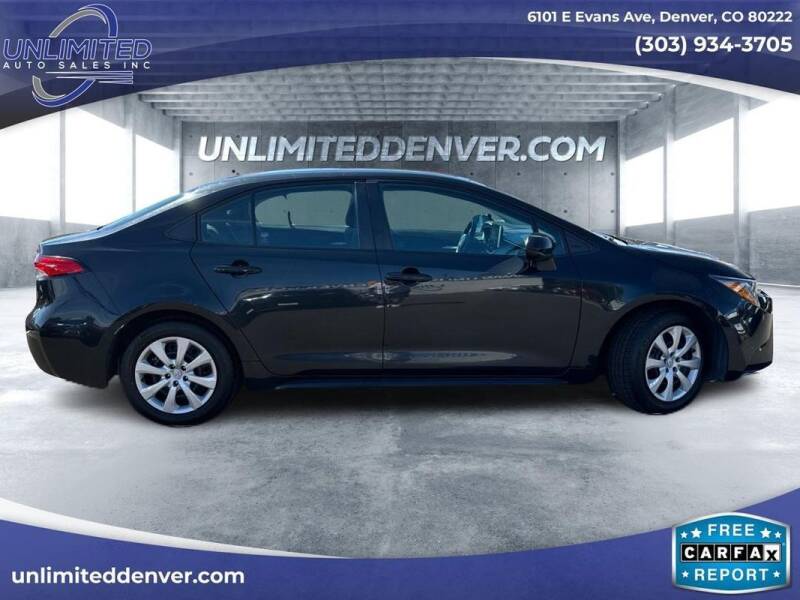 2021 Toyota Corolla for sale at Unlimited Auto Sales in Denver CO