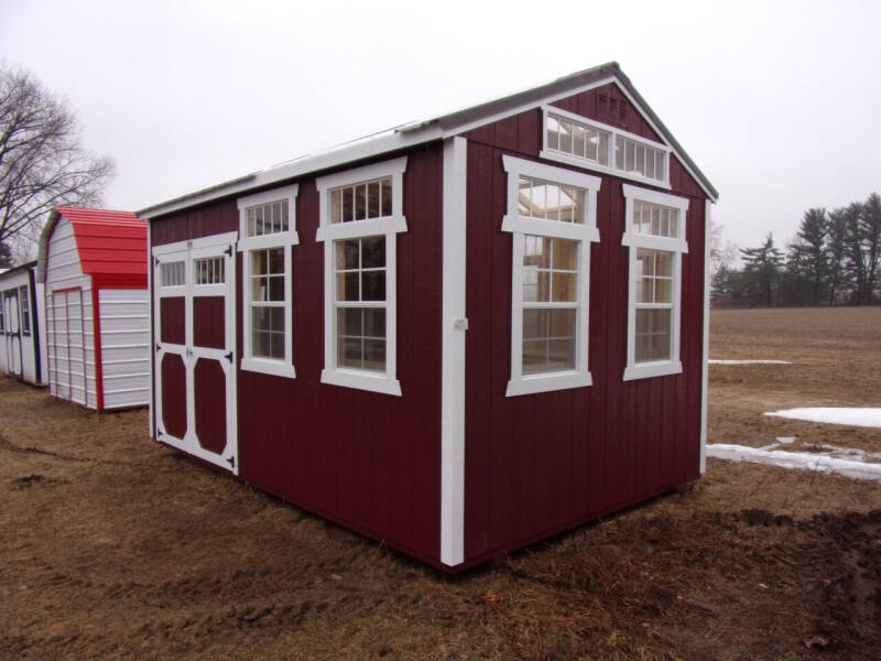  10 x 16 utility shed w/ green house pkg for sale at Extra Sharp Autos in Montello WI