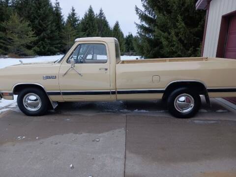 1985 Dodge D100 Pickup for sale at Classic Car Deals in Cadillac MI