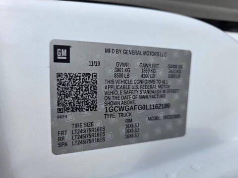 2020 Chevrolet Express 2500