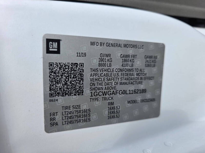 2020 Chevrolet Express 2500