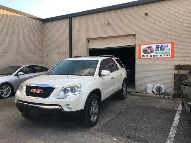 2012 GMC Acadia for sale at Reliable Auto Sales in Plano TX