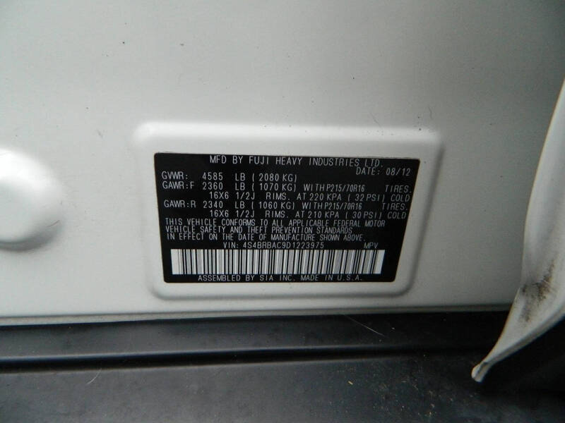 2013 Subaru Outback 2.5i