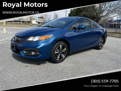2015 Honda Civic for sale at Royal Motors in Hyattsville MD