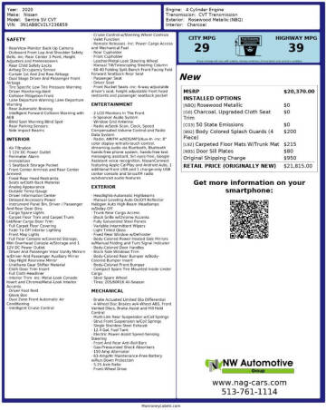 2020 Nissan Sentra SV