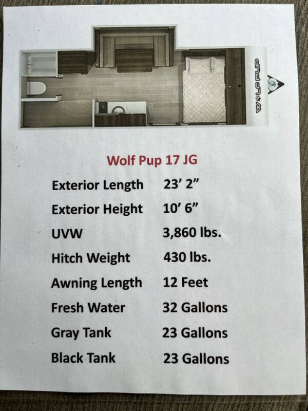 2022 Forest River WOLF PUP