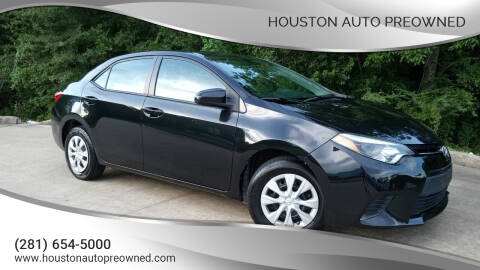 2016 Toyota Corolla for sale at Houston Auto Preowned in Houston TX