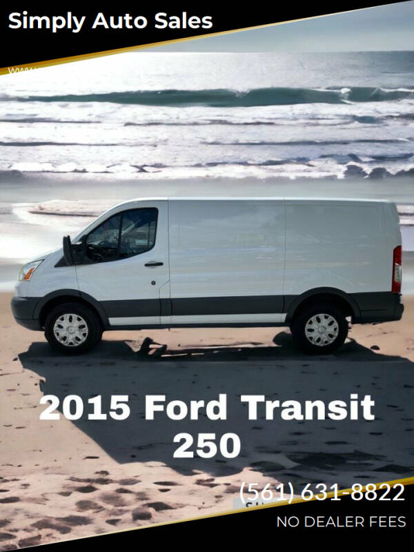 2015 Ford Transit for sale at Simply Auto Sales in Palm Beach Gardens FL
