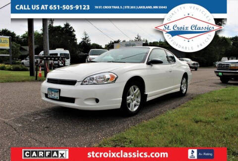 2007 Chevrolet Monte Carlo for sale at St. Croix Classics in Lakeland MN
