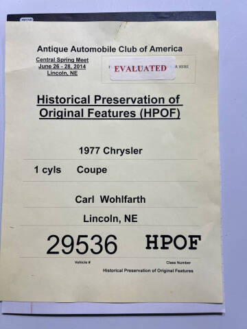 1977 Chrysler Cordoba