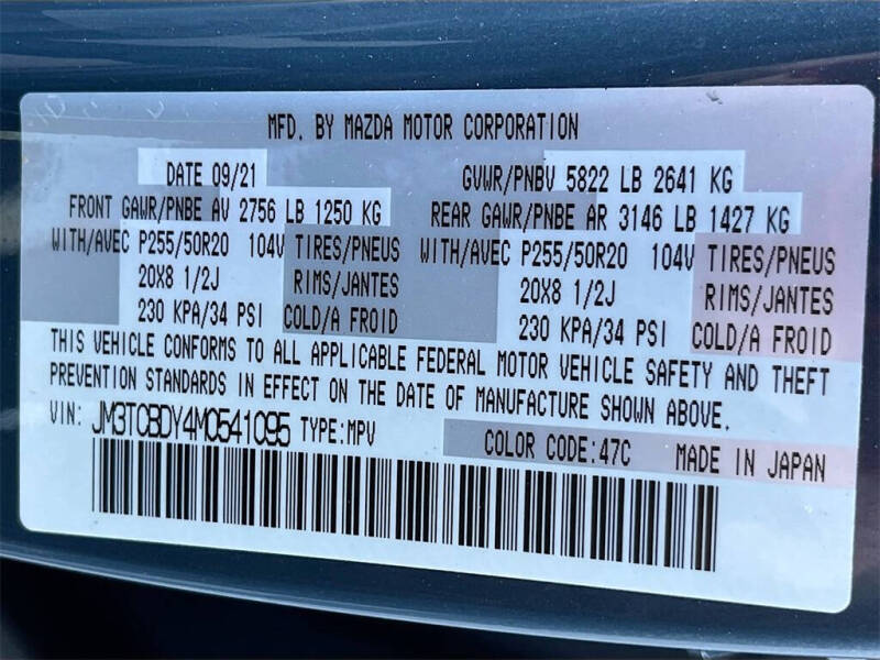 2021 Mazda CX-9 Carbon Edition