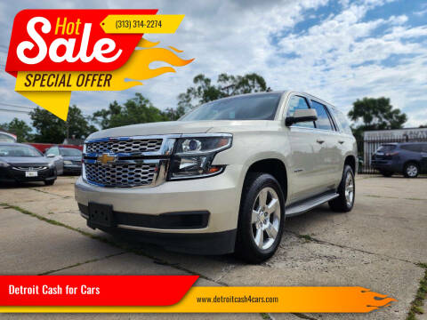 2015 Chevrolet Tahoe for sale at Detroit Cash for Cars in Warren MI