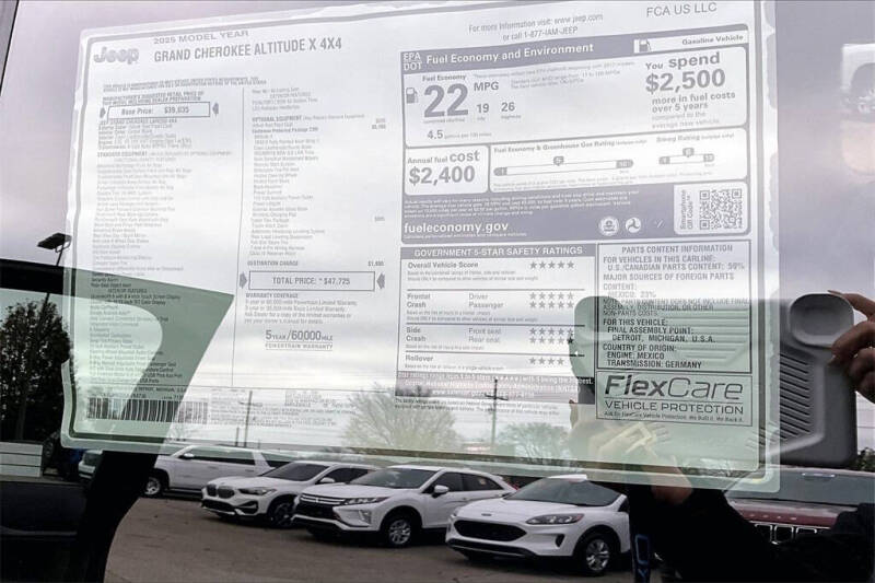 2025 Jeep Grand Cherokee Altitude X