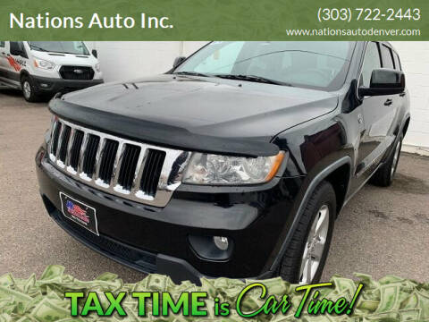 2011 Jeep Grand Cherokee for sale at Nations Auto Inc. in Denver CO
