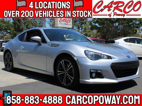 2016 Subaru BRZ for sale at CARCO SALES & FINANCE - CARCO OF POWAY in Poway CA