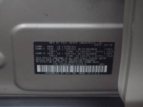 2015 Subaru Outback 2.5i Limited