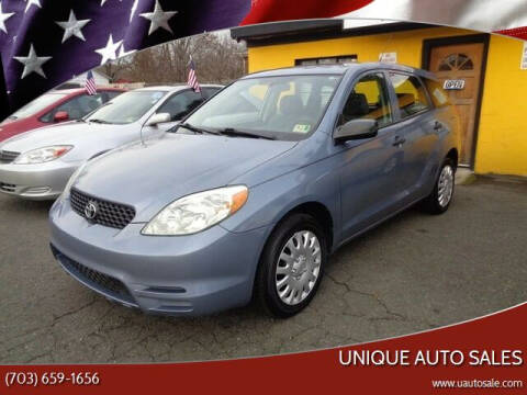 2003 Toyota Matrix for sale at Unique Auto Sales in Marshall VA