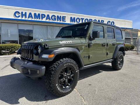 2022 Jeep Wrangler Unlimited for sale at Champagne Motor Car Company in Willimantic CT