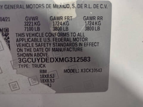 2021 Chevrolet Silverado 1500