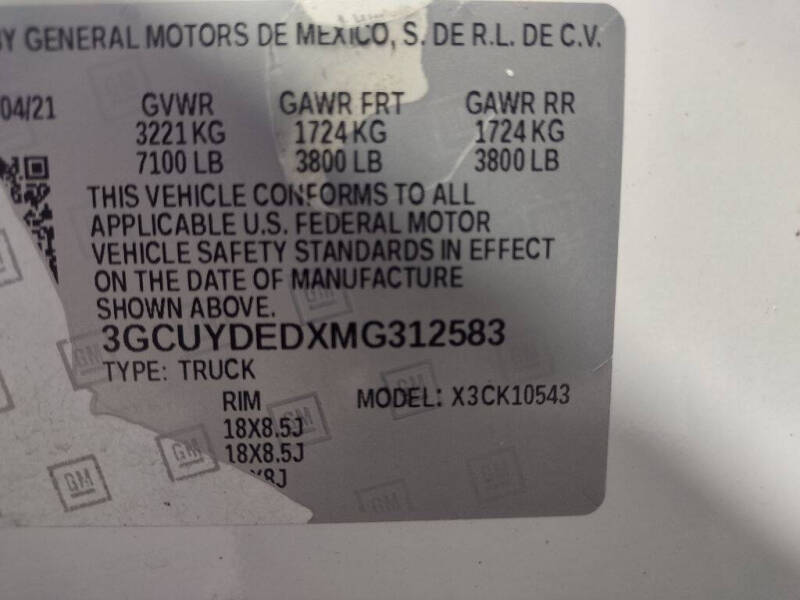 2021 Chevrolet Silverado 1500