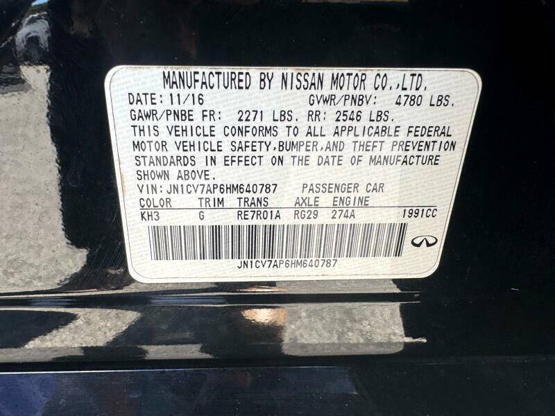 2017 Infiniti Q50 2.0T