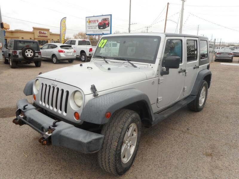 2007 Jeep Wrangler Unlimited for sale at AUGE'S SALES AND SERVICE in Belen NM