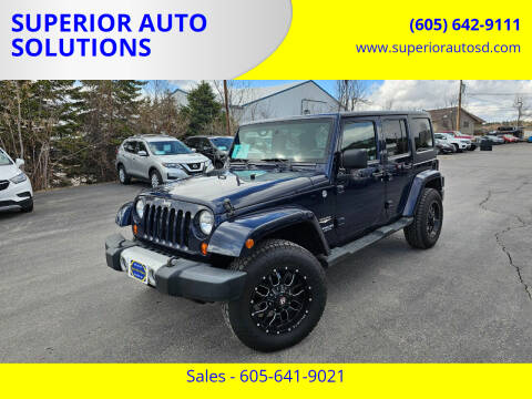 2013 Jeep Wrangler Unlimited for sale at SUPERIOR AUTO SOLUTIONS in Spearfish SD