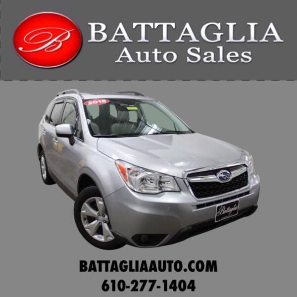 2016 Subaru Forester for sale at Battaglia Auto Sales in Plymouth Meeting PA