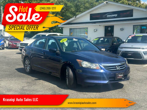 2012 Honda Accord for sale at Krasniqi Auto Sales LLC in La Plata MD