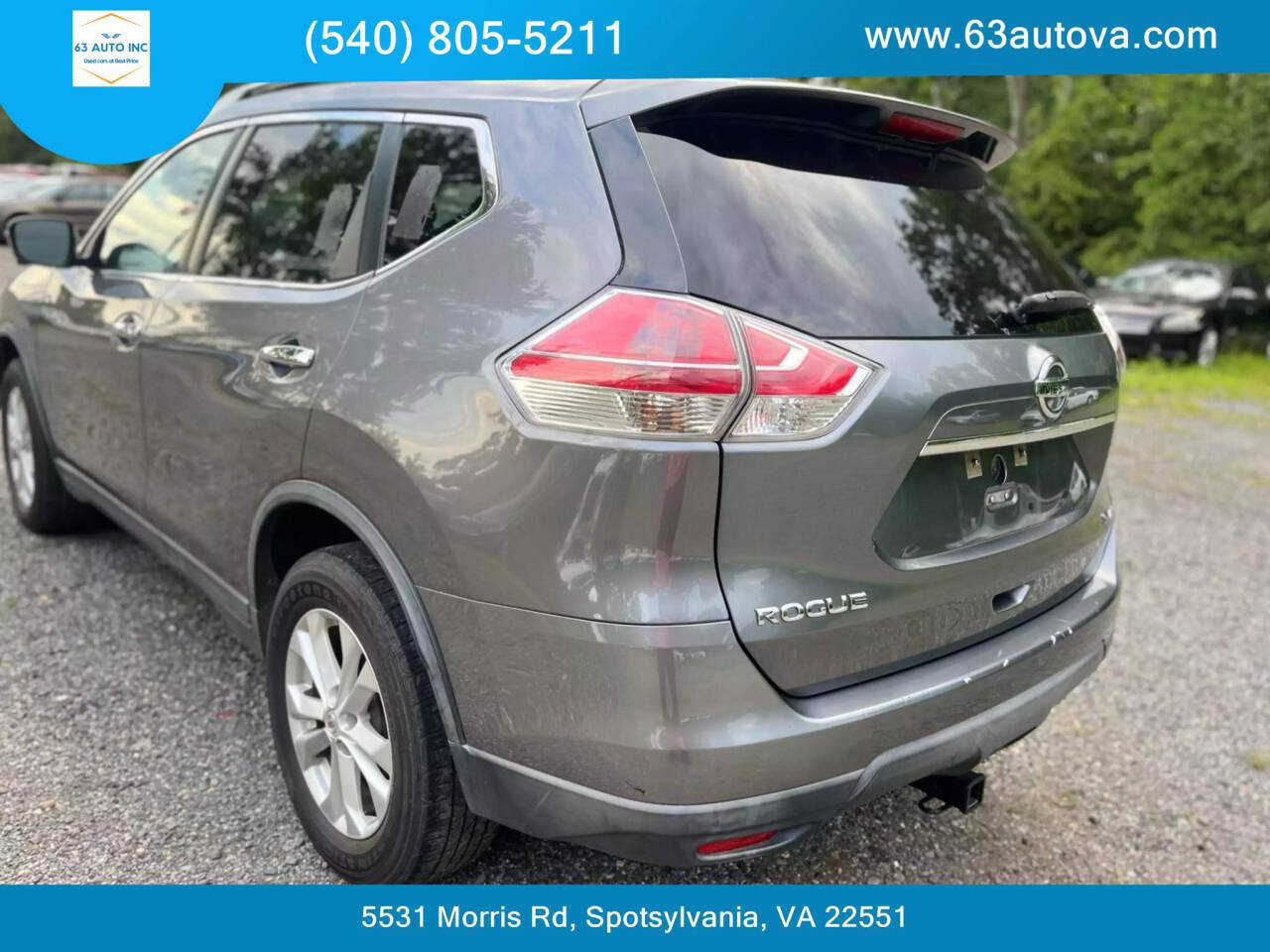 2016 Nissan Rogue for sale at 63 Auto Inc in Spotsylvania, VA