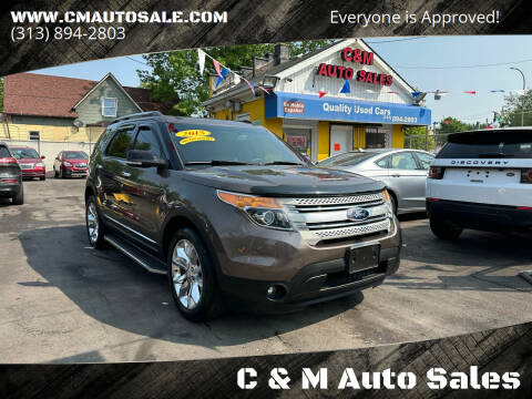 2015 Ford Explorer for sale at C & M Auto Sales in Detroit MI