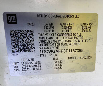 2023 Chevrolet Express 2500