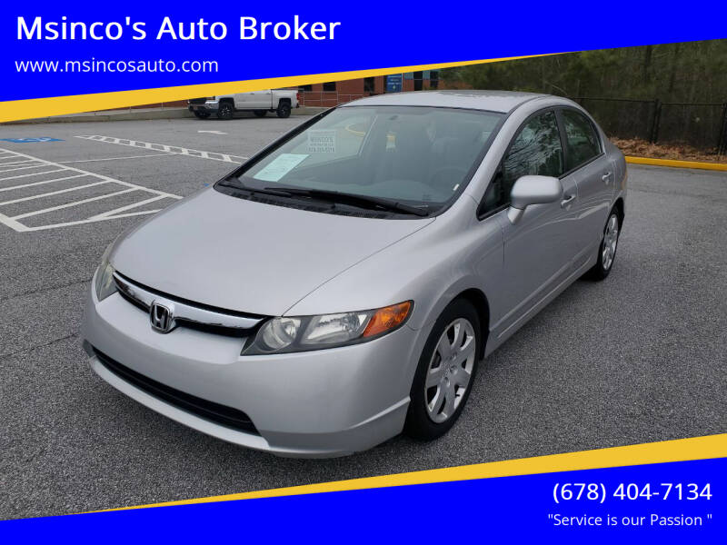 2006 Honda Civic for sale at Msinco's Auto Broker in Snellville GA