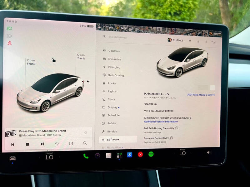 2021 Tesla Model 3 Standard Range Plus