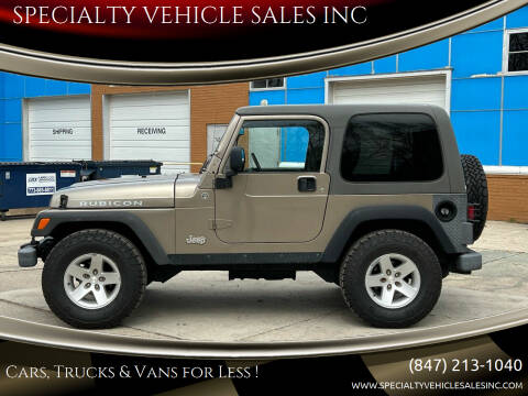 2005 Jeep Wrangler for sale at SPECIALTY VEHICLE SALES INC in Skokie IL