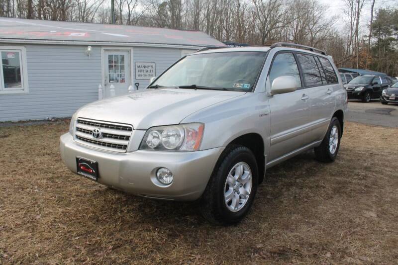 2002 Toyota Highlander for sale at Manny's Auto Sales in Winslow NJ