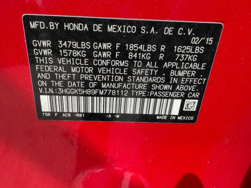 2015 Honda Fit EX