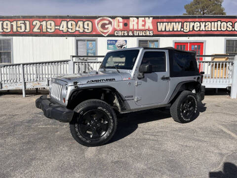 2012 Jeep Wrangler for sale at G Rex Cars & Trucks in El Paso TX