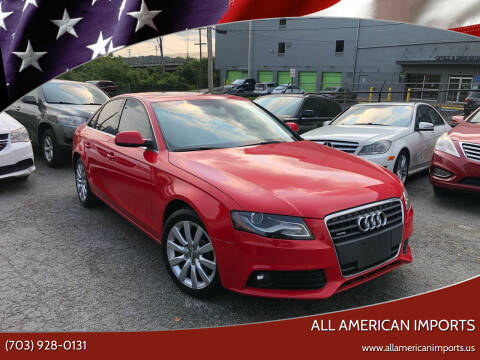 2010 Audi A4 for sale at All American Imports in Alexandria VA