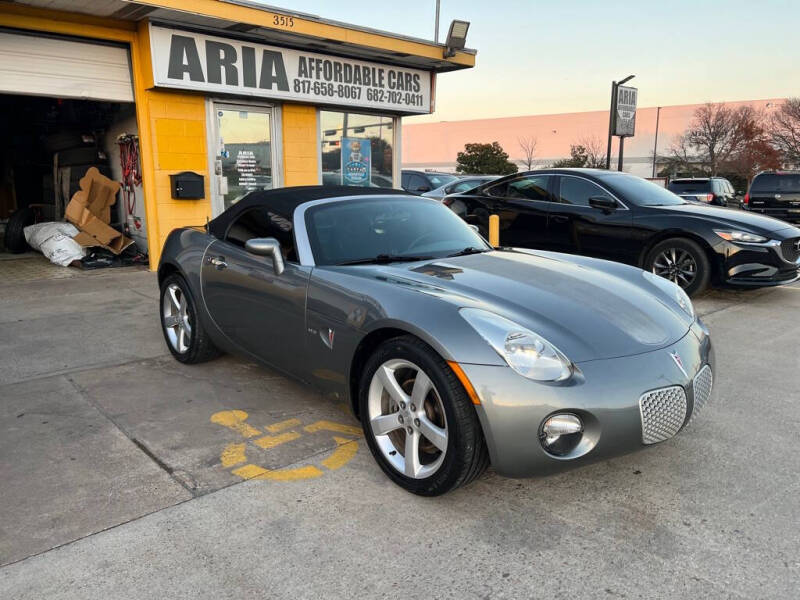 2006 Pontiac Solstice for sale at Aria Affordable Cars LLC in Arlington TX