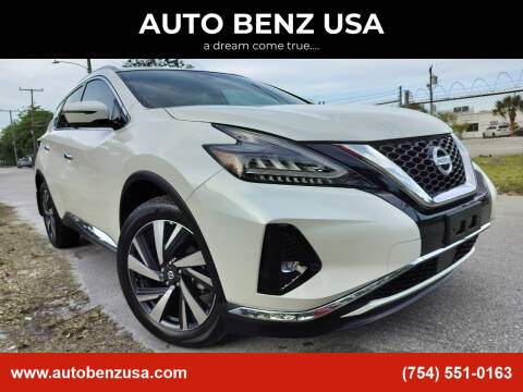 2022 Nissan Murano for sale at AUTO BENZ USA in Fort Lauderdale FL