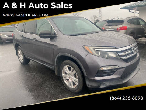 2016 Honda Pilot for sale at A & H Auto Sales in Greenville SC