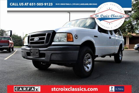 2004 Ford Ranger for sale at St. Croix Classics in Lakeland MN