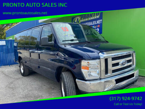 2013 Ford E-Series for sale at PRONTO AUTO SALES INC in Indianapolis IN