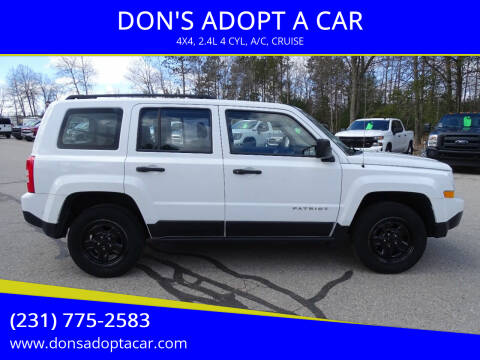 2015 Jeep Patriot for sale at DON'S ADOPT A CAR in Cadillac MI