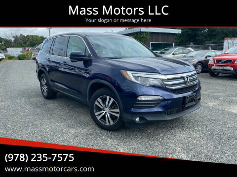 2016 Honda Pilot for sale at Mass Motors LLC in Worcester MA