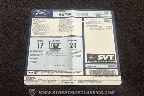 2004 Ford Mustang SVT Cobra