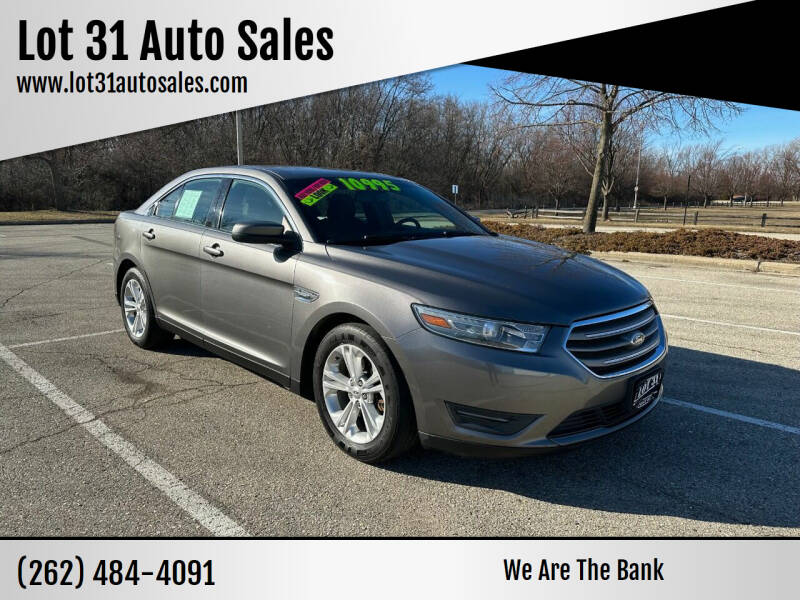 2013 Ford Taurus for sale at Lot 31 Auto Sales in Kenosha WI